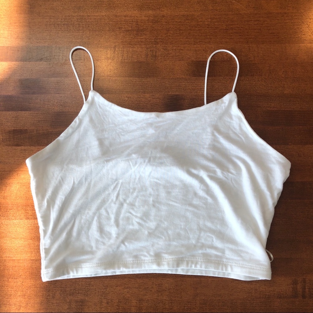 White Stretchy Crop